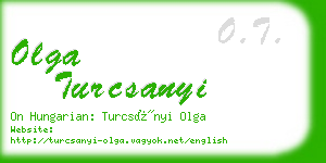 olga turcsanyi business card